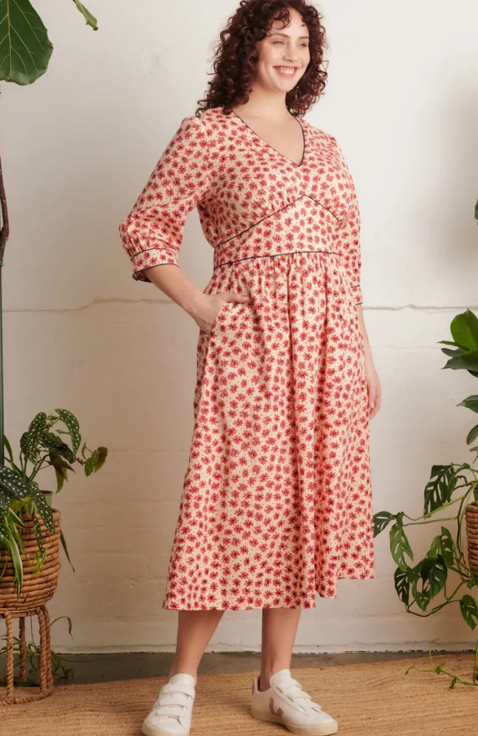 Amelia Dress - Wild Poppy