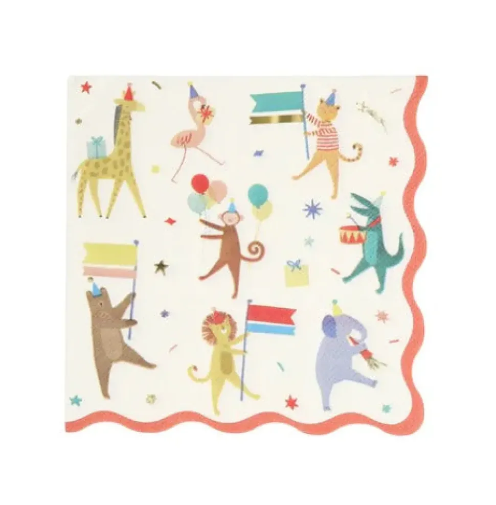 Animal Parade Large Napkins