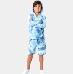 Baja Pullover - Sky Tie Dye