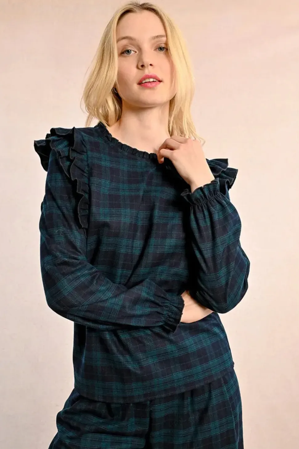 Balckwatch Plaid Top