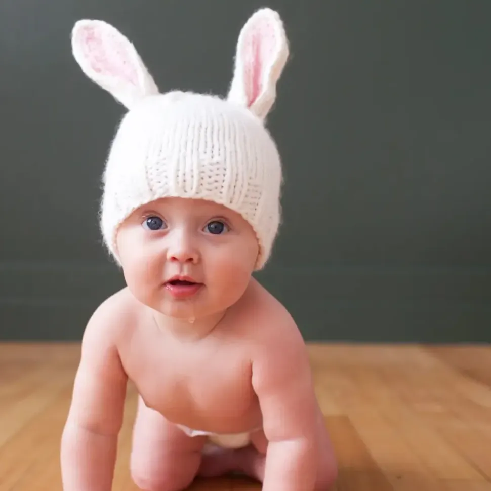 Bunny Hat - White/Pink