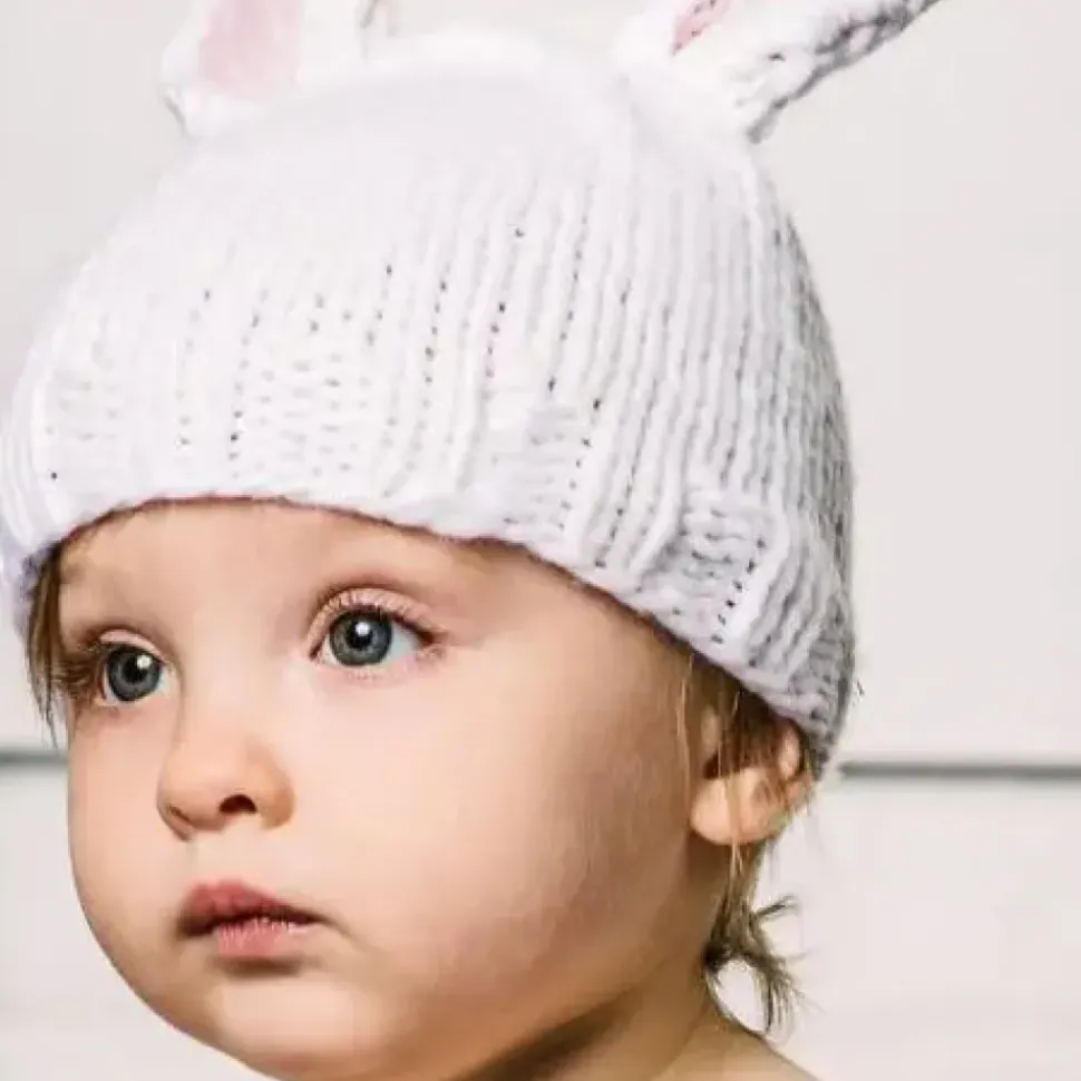 Bunny Hat - White/Pink