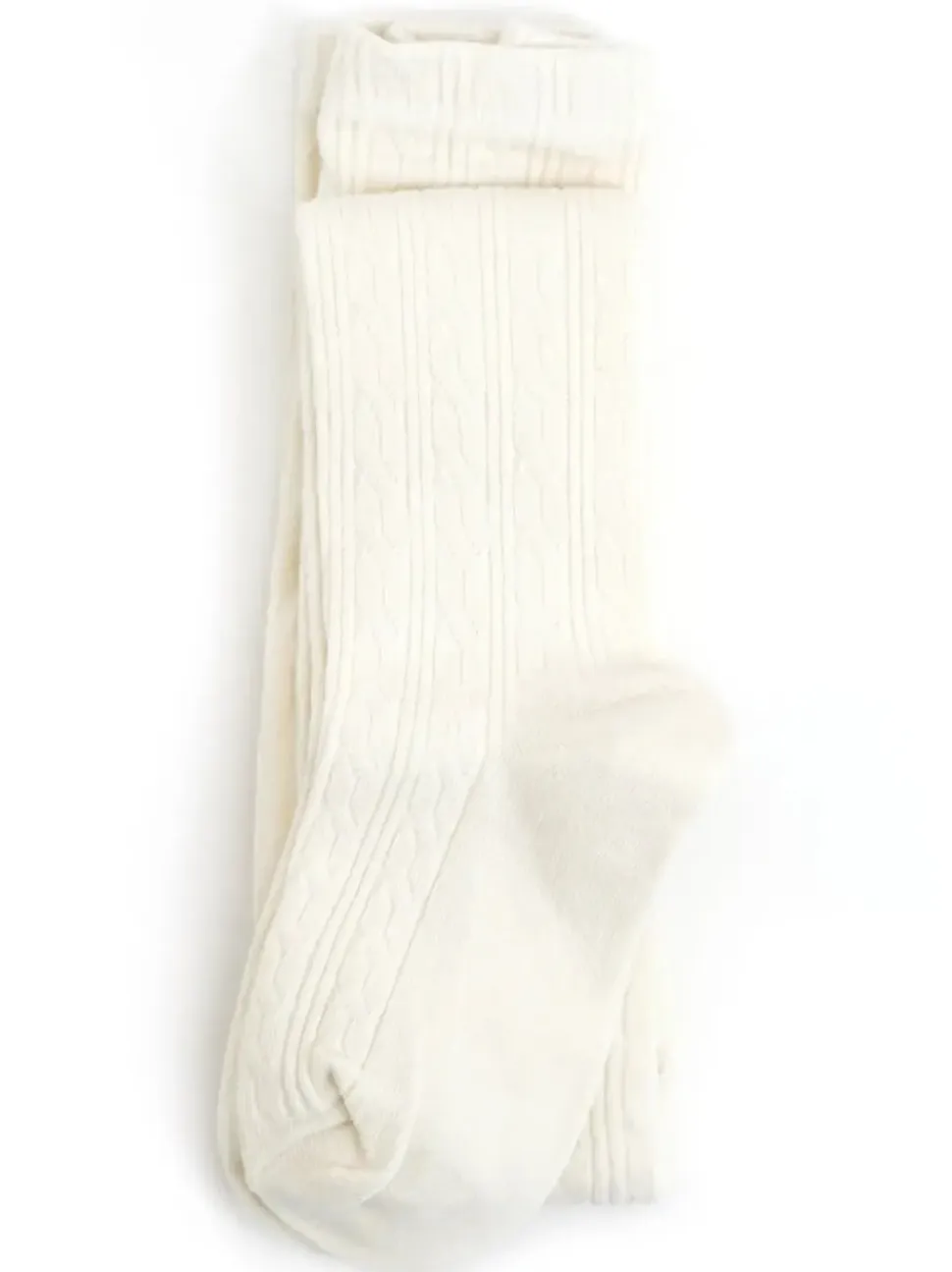 Cable Knit Tights - Ivory