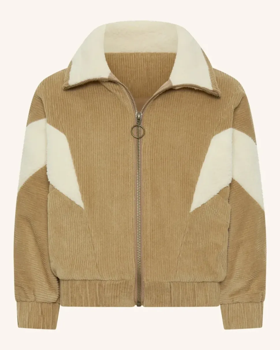 Corduroy Sherpa Zip Jacket