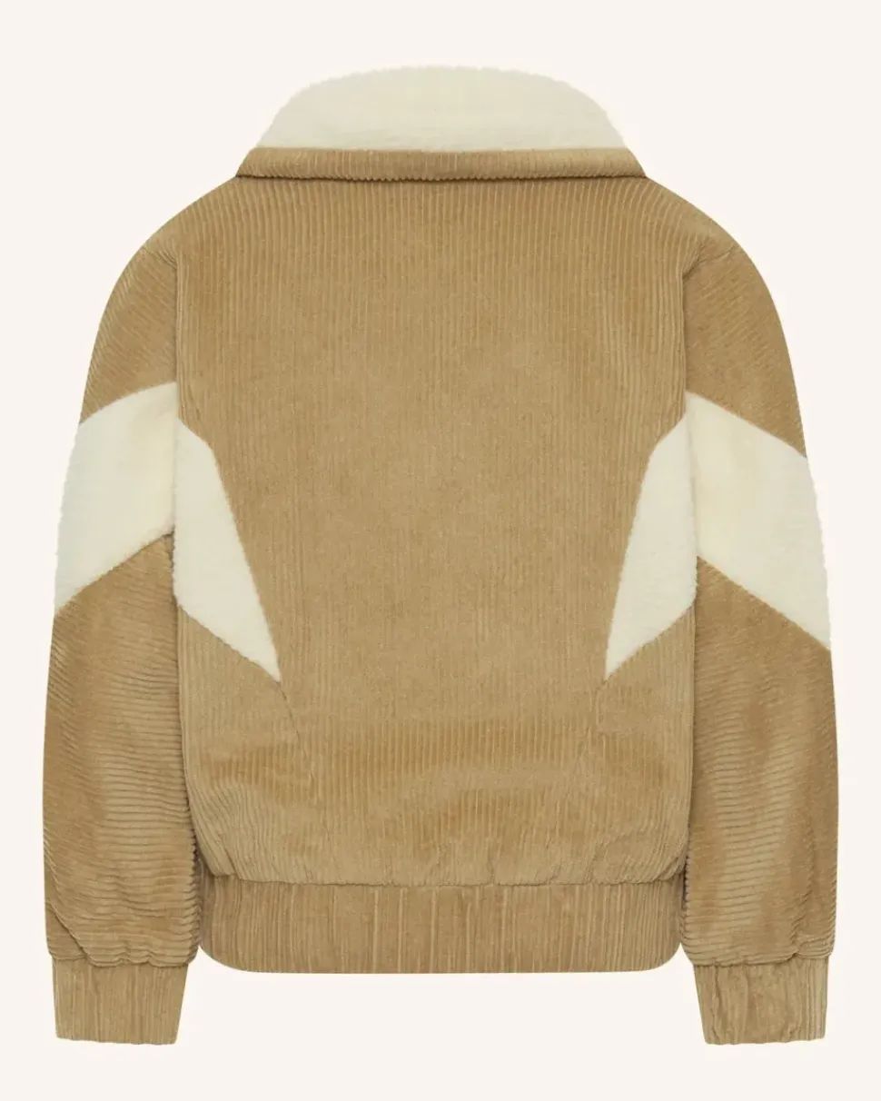 Corduroy Sherpa Zip Jacket