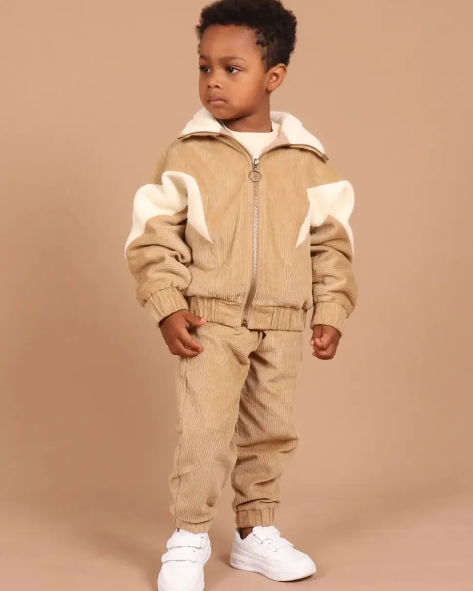 Corduroy Sherpa Zip Jacket