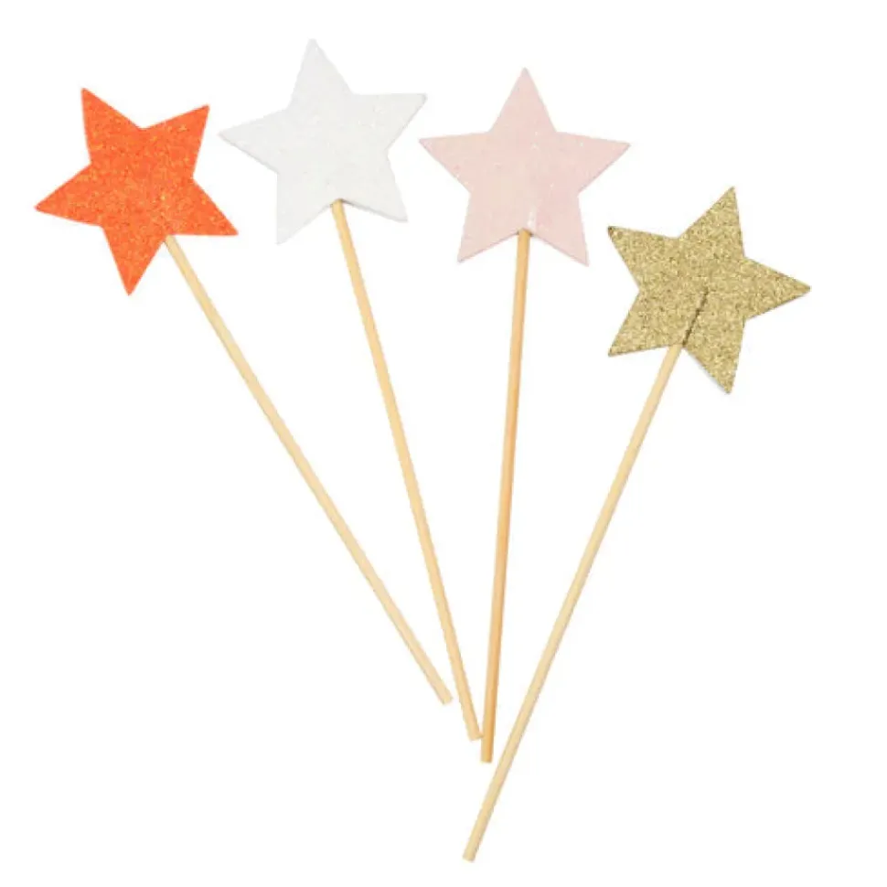 Glitter Star Wands (x 8)