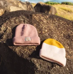Here Comes the Sun Beanie - Rosewood