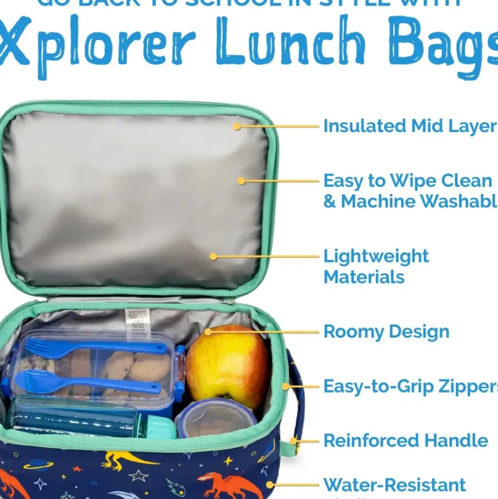 Kids Lunch Bag | Space Dinos