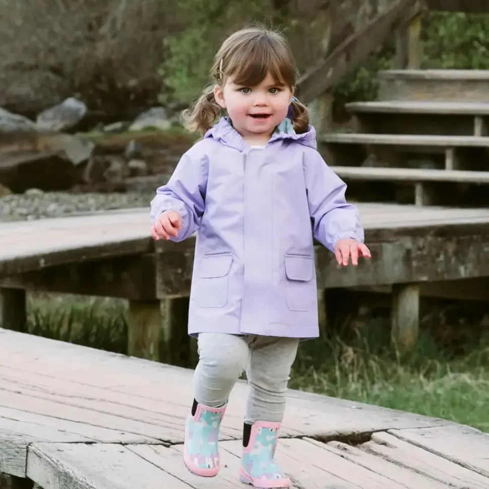 Kids Waterproof Shell Jacket - Lavender