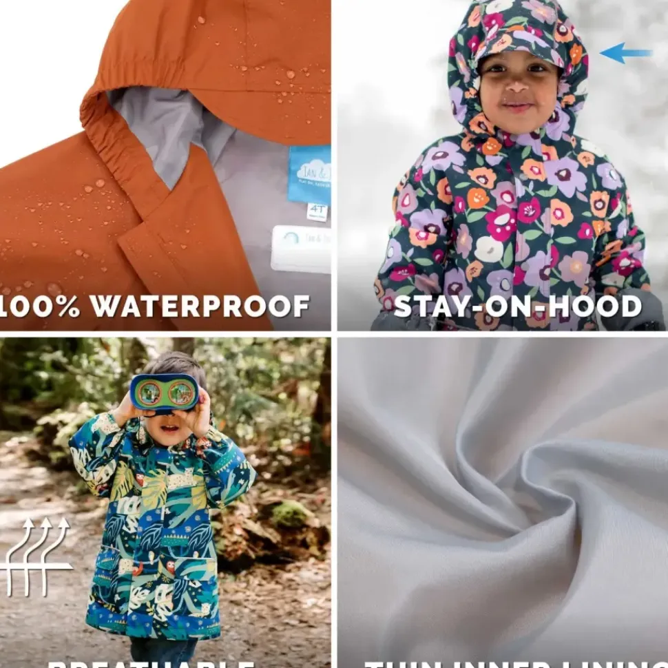 Kids Waterproof Shell Jacket - Lavender