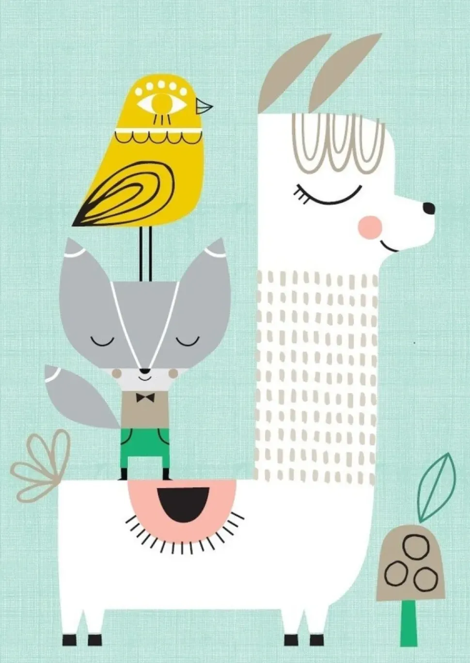 Lama and Friends Poster