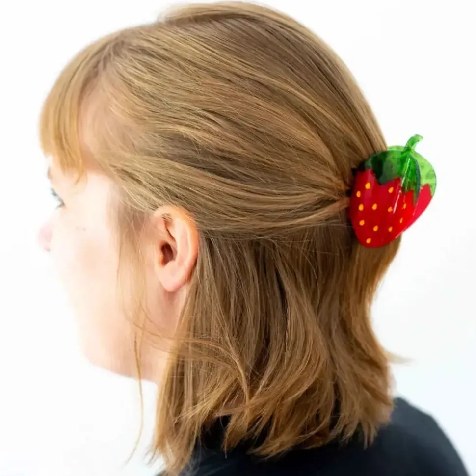 Midi Red Strawberry Hair Claw Clip