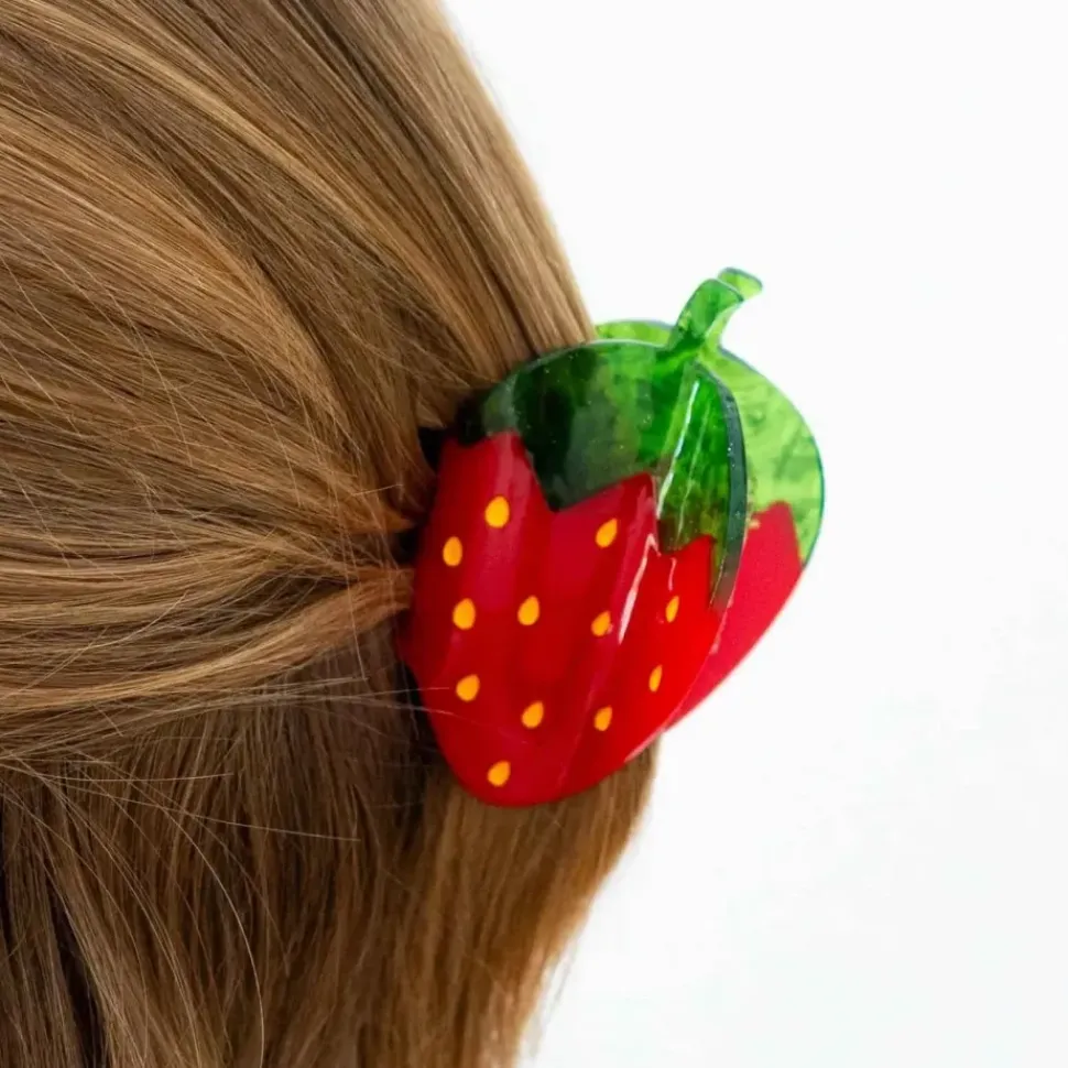 Midi Red Strawberry Hair Claw Clip