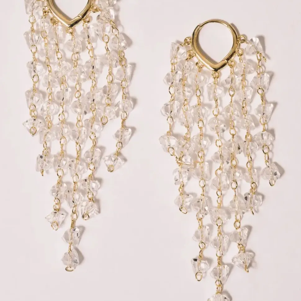 Murial Crystal Drop Earrings
