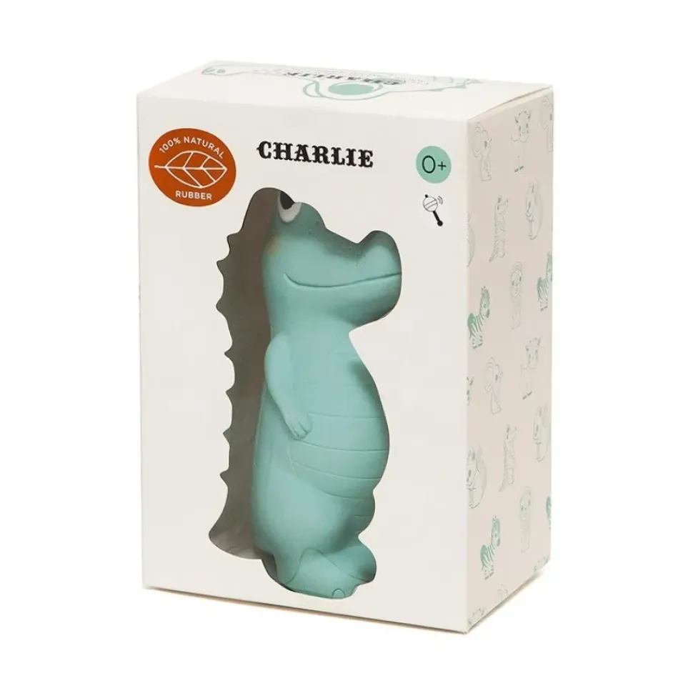 100% Natural Rubber Toy Charlie the Crocodile
