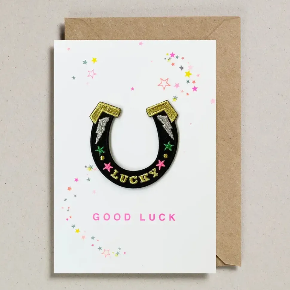 Patch Cards - Good Luck Horseshoe