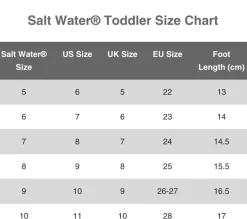 Salt Water Sandals - Black *Last Pair*