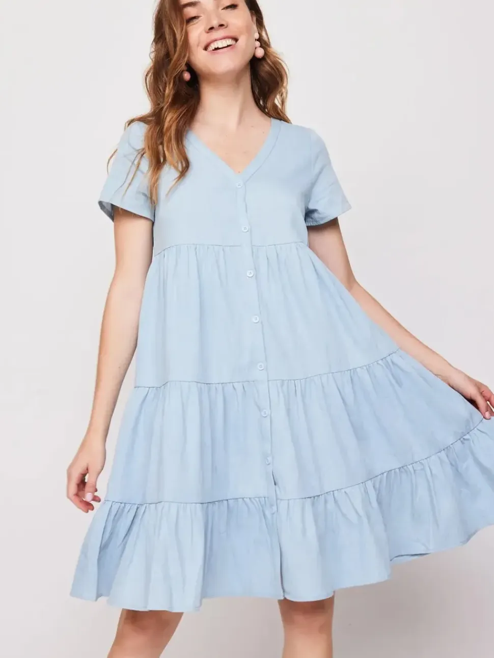 Short Denim Wave Dress
