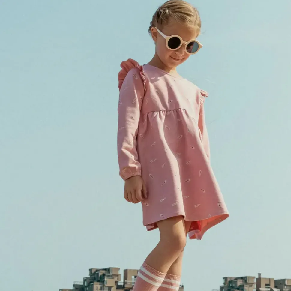 Sneaker Print on Rose Terry Dress