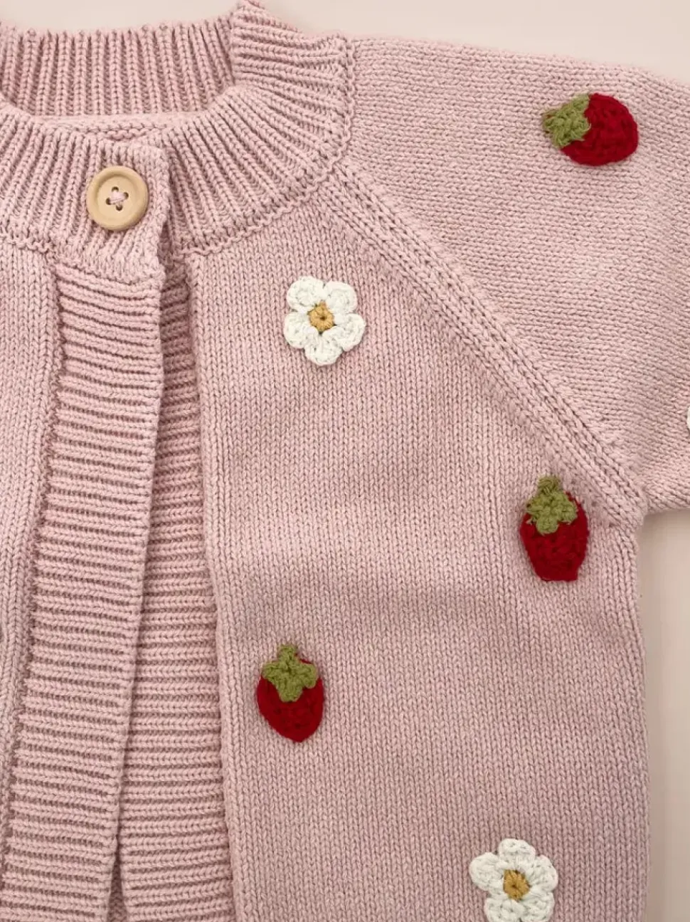Strawberry Flower Cardigan