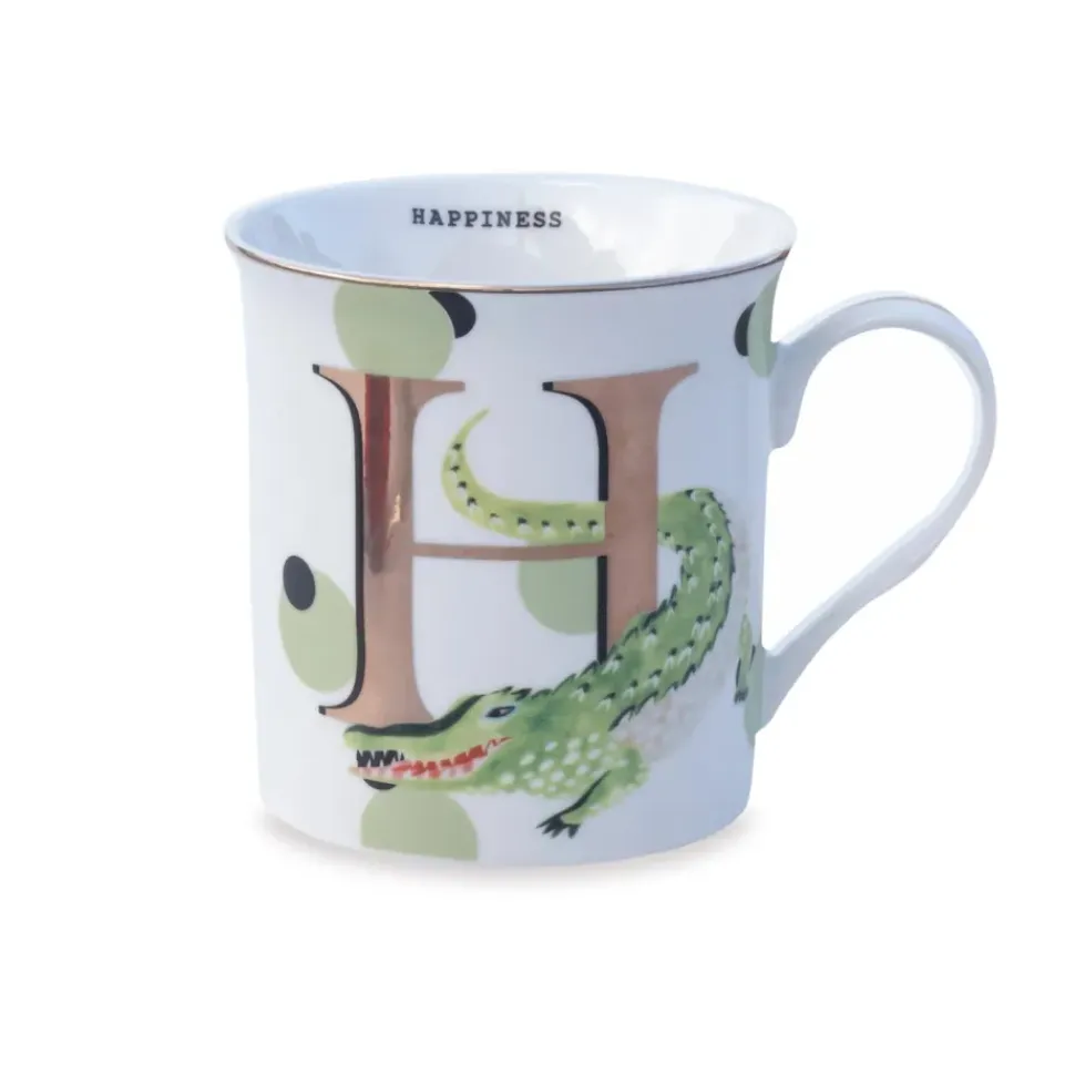 Yvonne Ellen the Gold Edition Alphabet Mugs